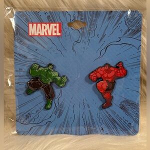 Marvel Hulk & Red Hulk Enamel Pin Set